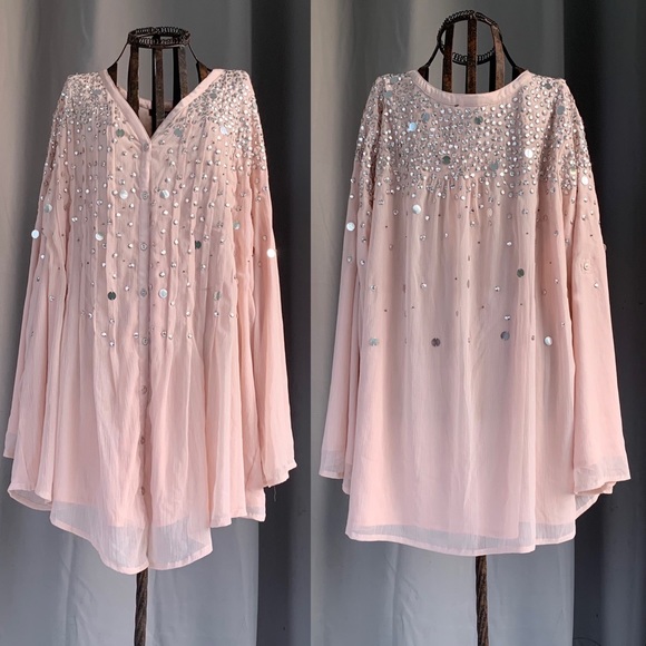 Roaman's Tops - Roamans Sequins Blouse